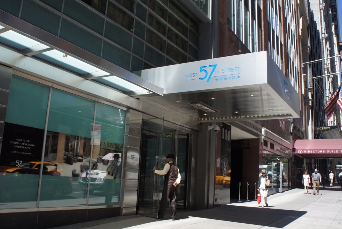 West 57th Street by Hilton Club Entrance NYC